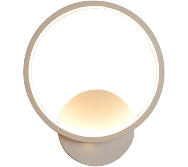 Applique Murale Interieur LED 13w Lampe Murale Ronde Blanc Chaud 3000k Moderne Pour Chambre Salon