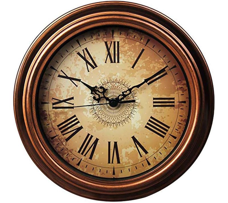 30cm Horloge Murale Silencieuse Vintage Pendules Murales Pour Le Salon Cuisine Chambre à Coucher