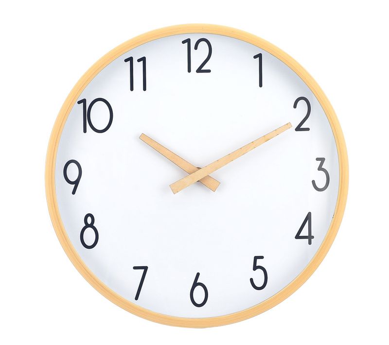 30cm-silent Imitation Bois Horloge Murale Fashion Pull Clock Living Room Household