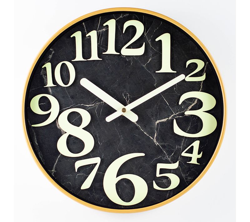 Horloge Murale Lumineuse Imitation Bois 30cm Horloge Muette Horloge Créative Tridimensionnelle