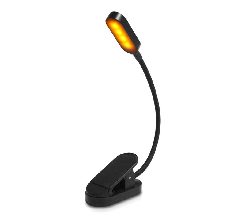Lampe De Lecture, 9 LEDs Liseuse Lampe Clip USB Rechargeable, 360°cou Flexible, 3 Température