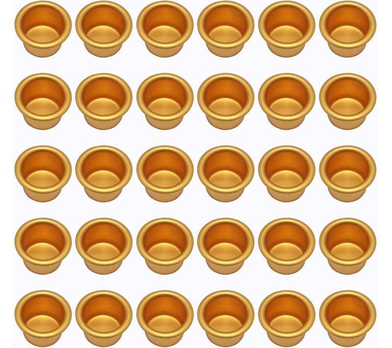 30 Pièces Mini Bougeoir(30pcs,doré),bougeoir En Métal,bougeoir En Métal Petit,support De Bougies