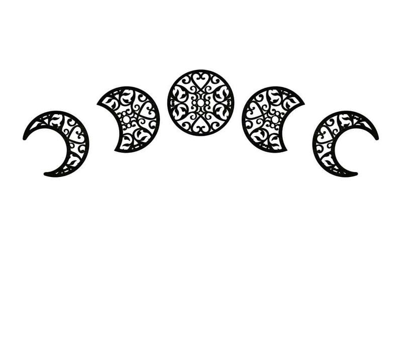 Noir,20 Cm De Diamètre,decoration Chambre 5 Pièces, Décoration Murale Chambre, Deco Chambre Europ