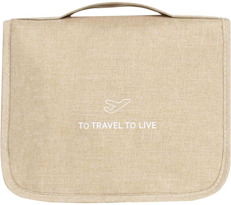 Trousse De Toilette Pour Hommes Et Femmes Avec Crochet Et Poignéeétanche Voyage Pliable Cosmétiqu