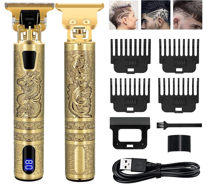 Tondeuse à Cheveux Professionnelle, Rasoir Electriques Avec Écran LCD, Tondeuse Cheveux Hommes