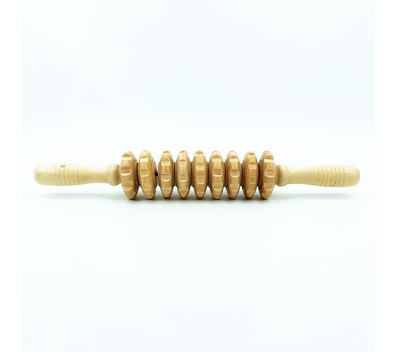 Anti Cellulite Masseur Rouleau De Massage Appareil Bois 40 Cm