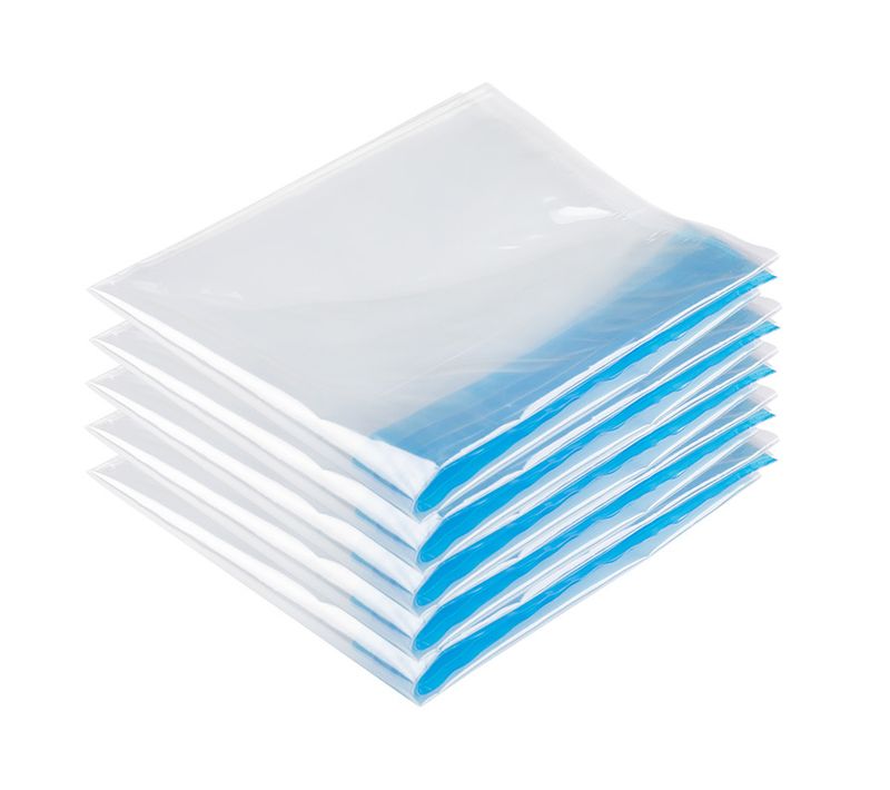 Sac Sous Vide Roulé à La Main Sacs De Rangement 5 Pièces Sac De Rangement Sous Vide Voyage Réutil