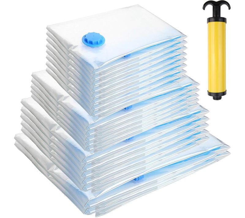 Sacs De Rangement Sous Vide,space Saver Réutilisables,premium Housse De Rangement Sous Vide 18pcs