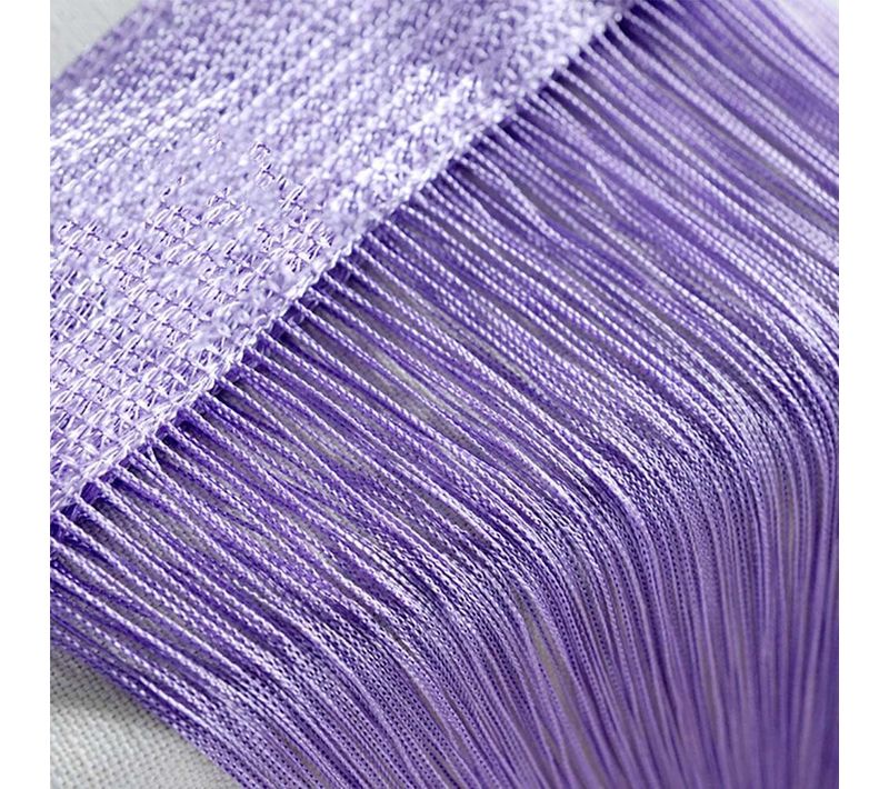 Rideau De Porte à Franges,rideau De Porte Violet Clair  Panneau Mural, Séparateur De Pièce,