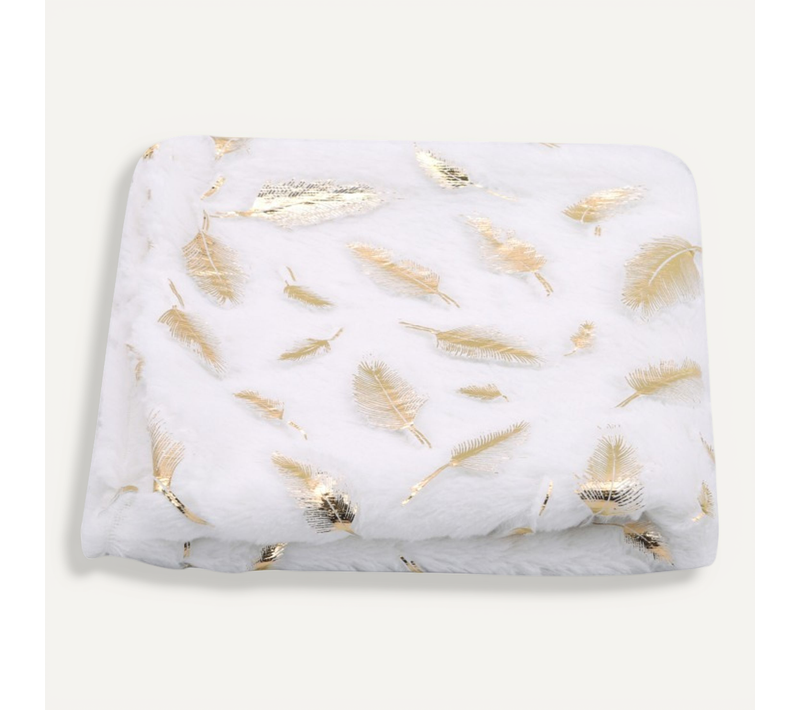 Lot De 2 45x45cm Blanc , Housses De Coussins Motif De Plume Feuille D'argent Impression