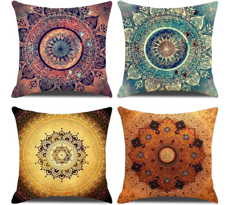 Lot De 4 Housses De Coussin Décoratif Canapé Taie D'oreiller Décoration Pour Chambre, Canapé, Ch