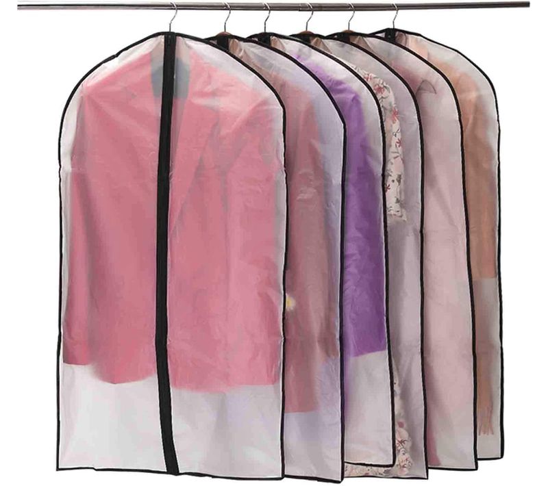 Housses De Vêtements, Anti Poussière Etanche Mite Humidité,housses De Protection Zip Semi Transp