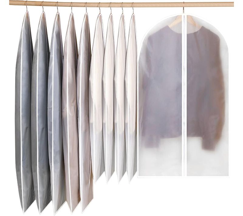 Housses De Vêtements 10 Pièces Housse Anti-poussière Housses De Protection Zip Anti Poussière