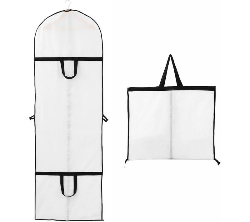 60x180cm 1pc Housse Robe De Mariée Housse De Vetement Longue Pour Mariée Et Robe De Demoiselle