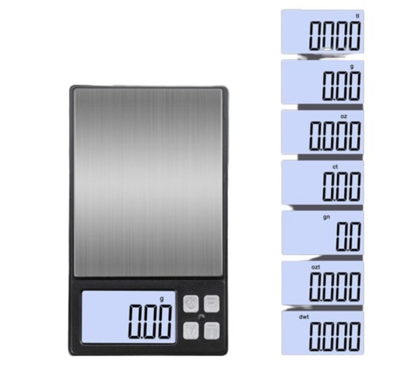 Balance De Cuisine Électronique Portable, Balance D'orfèvre, Balance De Précision, Noire