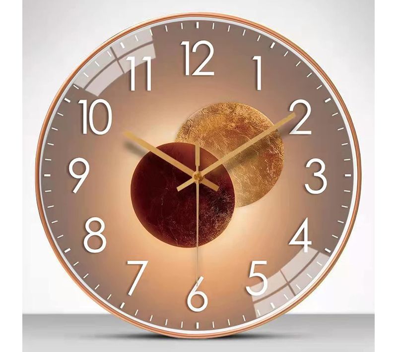 Horloge murale silencieuse de 30 cm, horloge à pendule silencieuse pour chambre à coucher