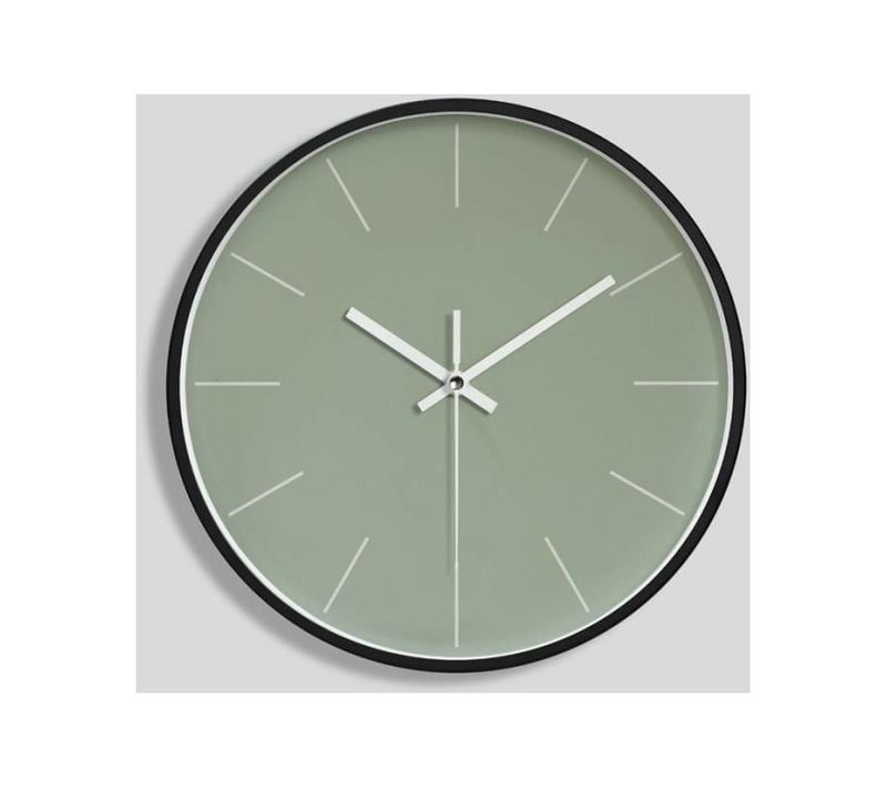 12 Inch Green Minimalist Quartz Wall Clock For Living R