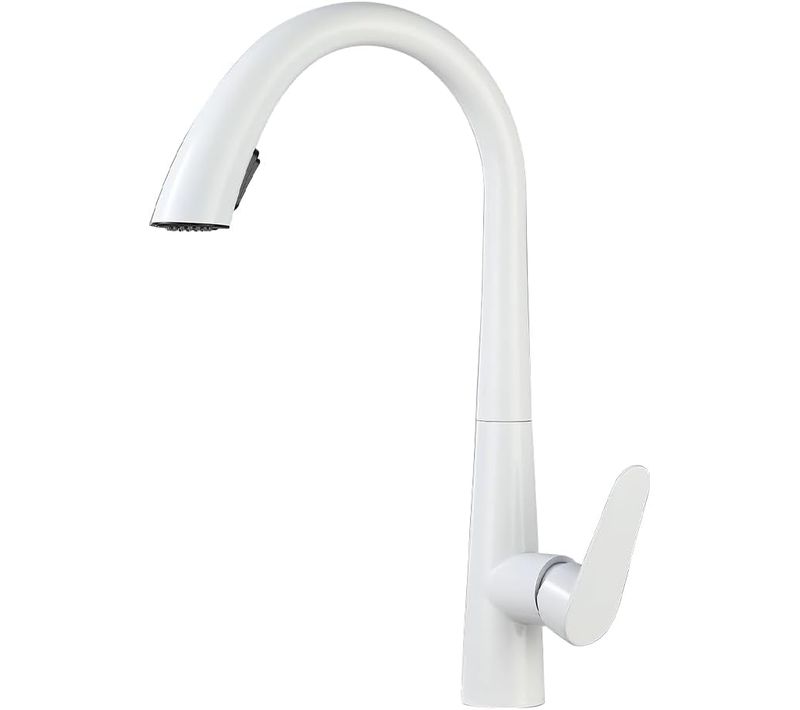 Robinet De Cuisine Avec Douchette Extractible Robinet à Levier Unique Pivotant à 360°