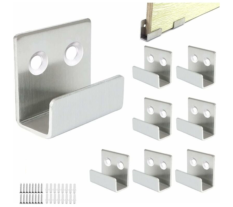 8 Pièces Crochets Muraux Épaissis En Acier Inoxydableadaptés à La Salle De Bain, à La Cuisine