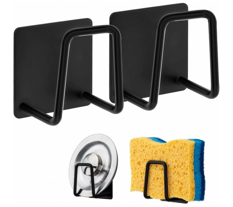 304 Crochets En Éponge Pour Lave-vaisselle En Acier Inoxydable, Collant - Égouttoir De Stockage