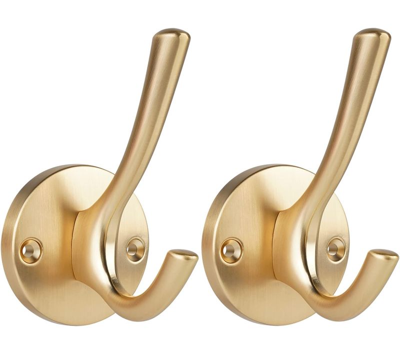 Crochet Mural Manteaux Et Chapeaux 2 Pièces Pateres En Métal Solide Suspendre Des