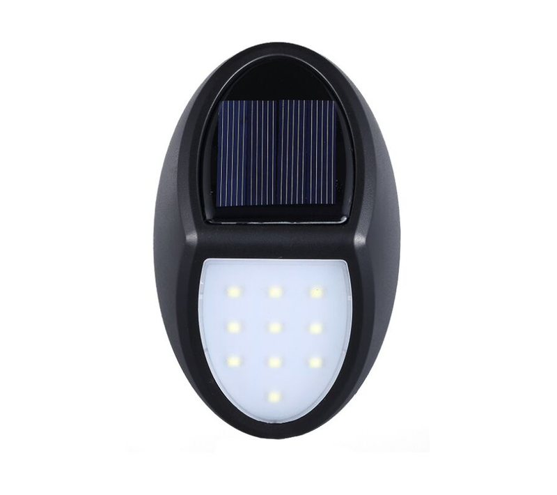 Lampes Solaires D'extérieur, 10 Lampes Solaires LED, Appliques Murales LED Avec