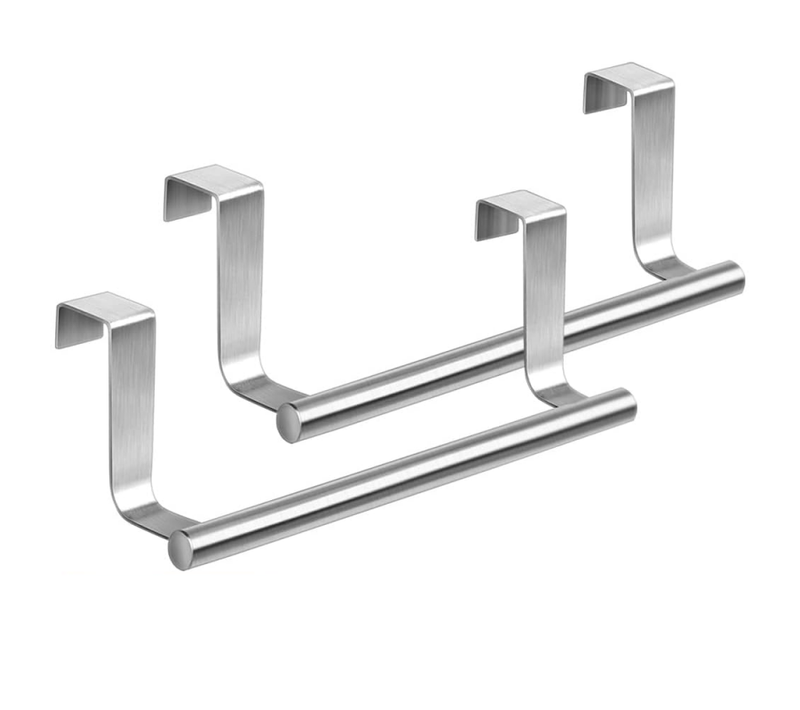 2 Pièces Wall Mounted Towel Rack Stainless Steel 23*6.2cm Hanging Towel Rack Wall Mounted