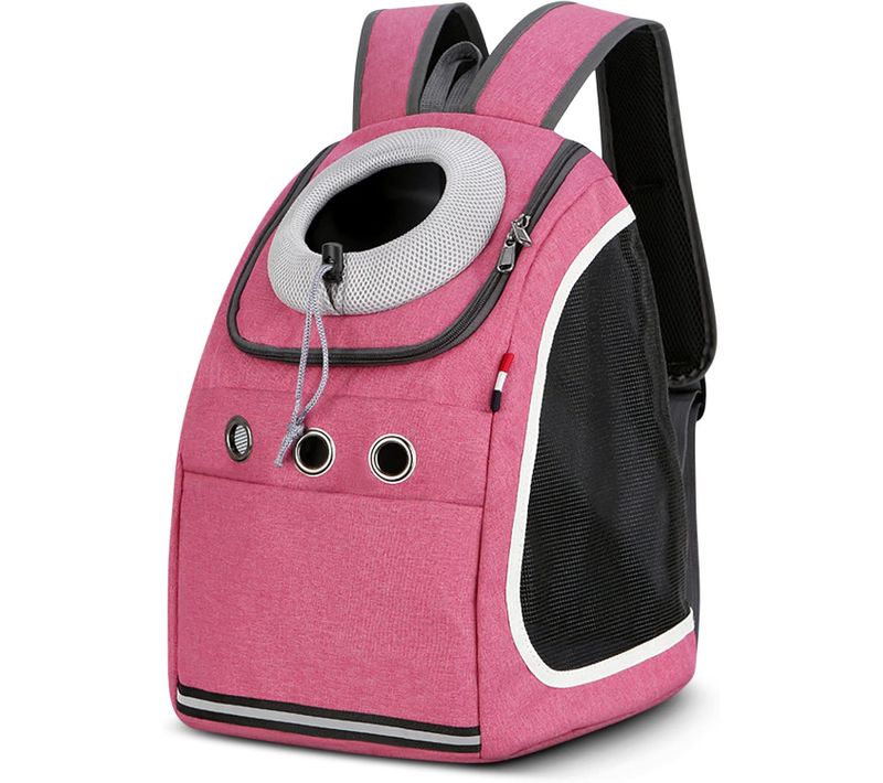 Sac à Dos Rose Pour Chien Portable, Confortable Et Respirant Adapté Aux Petits Chiens
