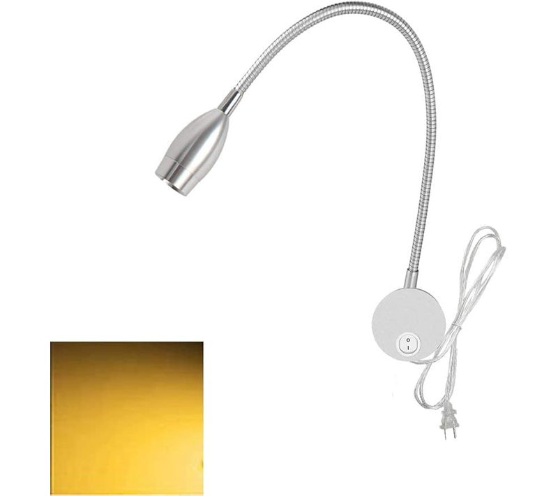 Lampe De Bureau LED, Argent, 3w Lumière Neutre 4000k
