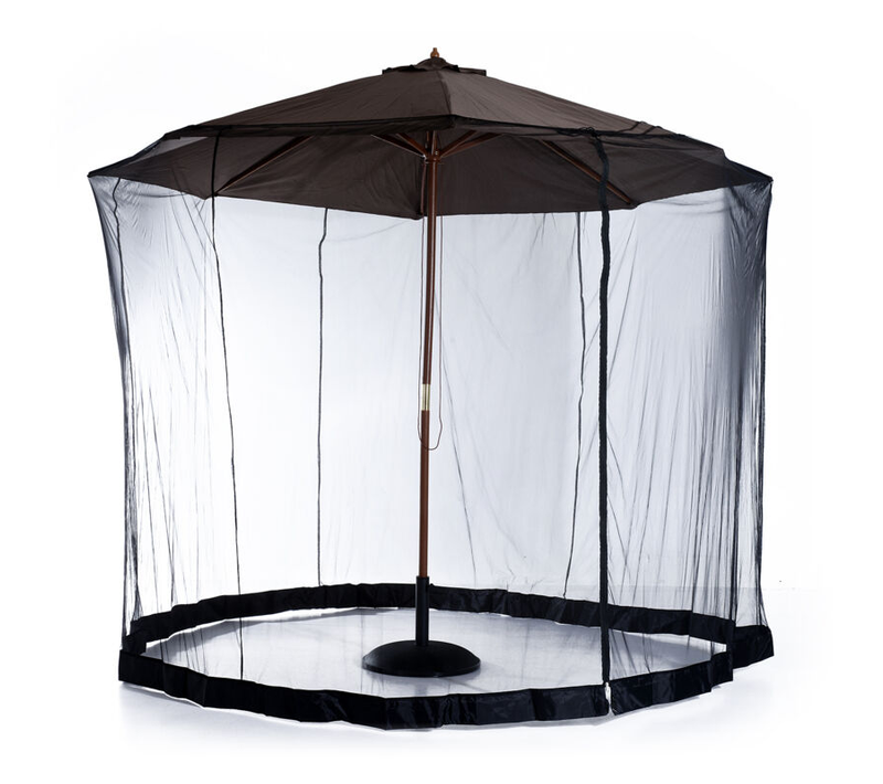 Moustiquaire Diamètre 3m X Hauteur 2,3m, Moustiquaire Cylindrique Pour Parasol Avec Fermeture