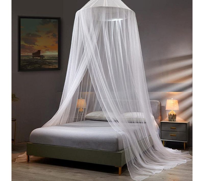 Moustiquaire De Lit Grande Moustiquaire Ciel Suspendue Filet 0.6x0.6x2.5x12m Contre Les Insectes