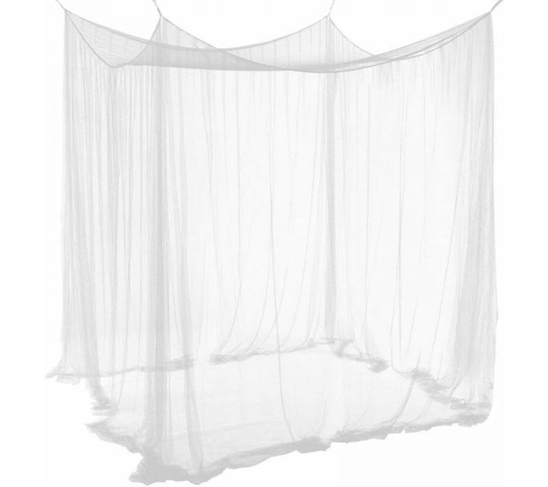 1pc Moustiquaire Pour Lit Double, Couvre-lit Rectangulaire, 190 X 210x 240 Cm,blanche