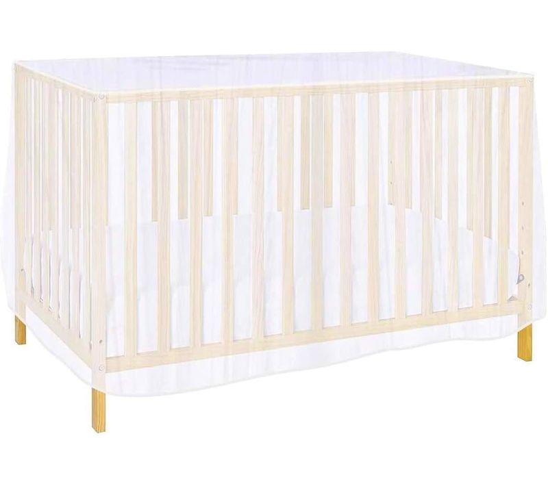 Moustiquaire Lit Bébé Universel Pour Bébé135*60*90cm, Couleur Blanche