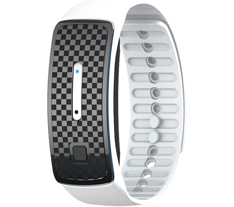 Ultrasonique Bracelet Anti Moustiques Bandes Répulsif Ultrasons Bracelet Blanc