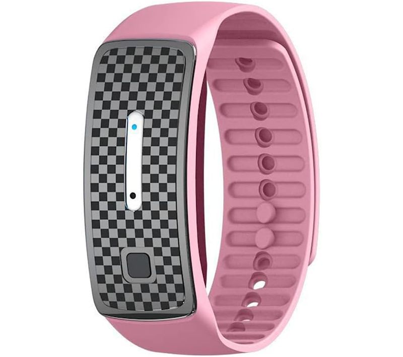 Ultrasonique Bracelet Anti Moustiques Bandes Répulsif Ultrasons Bracelet Rose