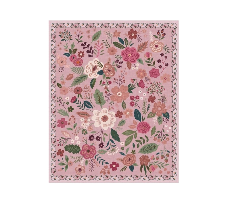 Tapis Antidérapant, Idéal Pour Chambre à Coucher, 60×90cm, Rose