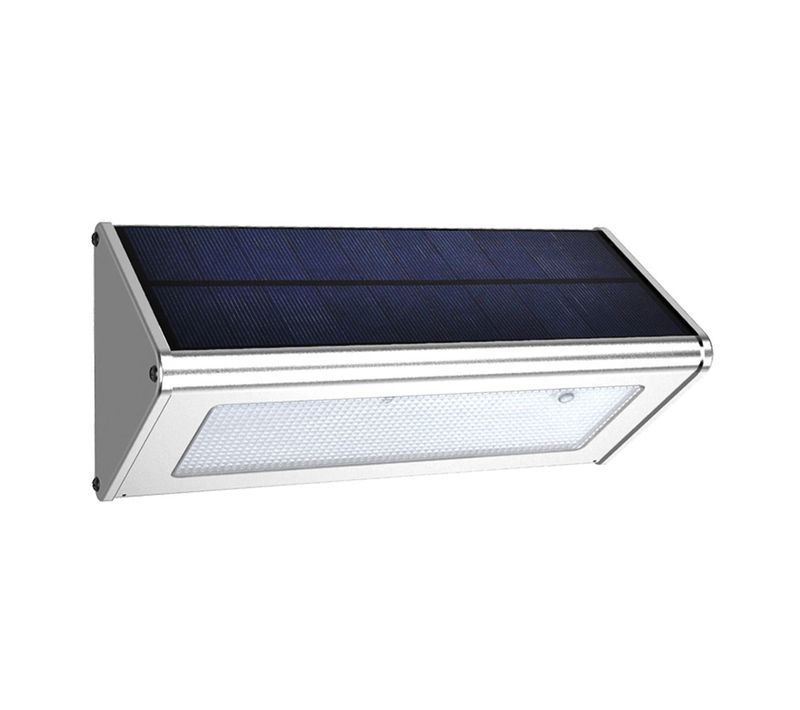 Lampe Solaire D'extérieur Pour Jardin (applique Murale 1606 à Détection Radar, Lumière Blanche)