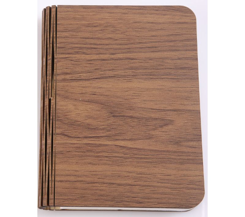 Lampe De Lecture Pliante Sculptée, Veilleuse à Page Pliante (petite Mini Noire 10 × 8 × 2,5 Cm)