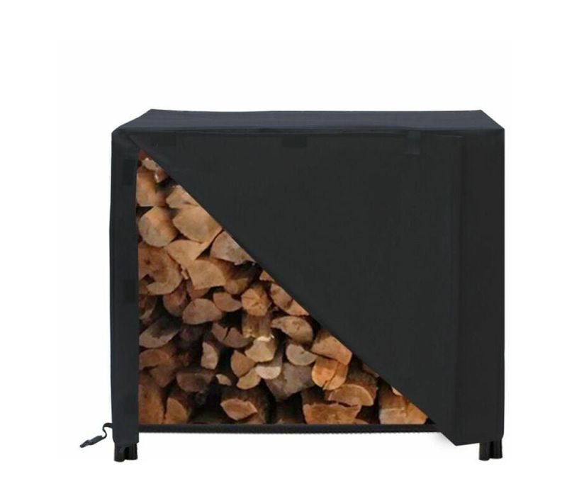 Housse anti-poussière pour support à bois de chauffage d'extérieur 48 x 24 x 42 Cm