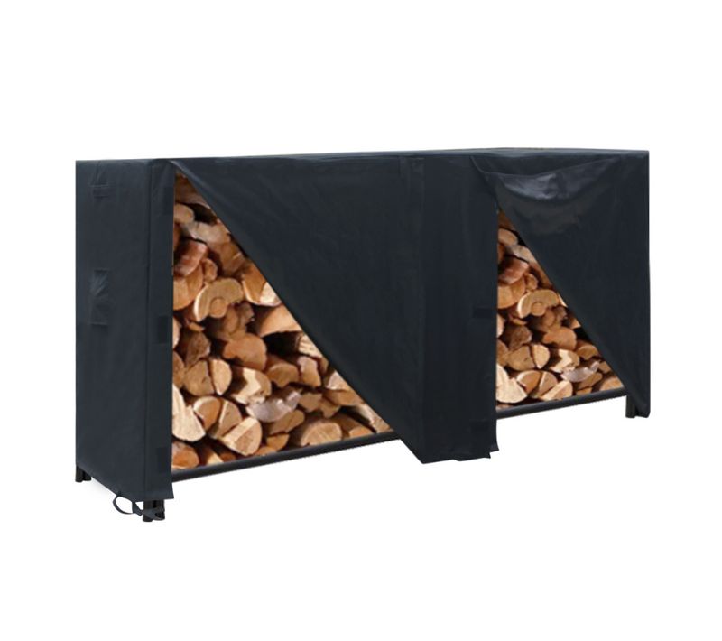 Housse anti-poussière pour support à bois de chauffage d'extérieur 96 x 24 x 42 Cm