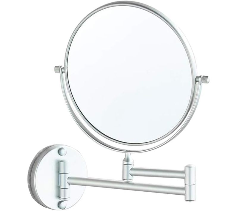 Miroir De Salle De Bain Pliable, Couleur Mate, 20 Cm