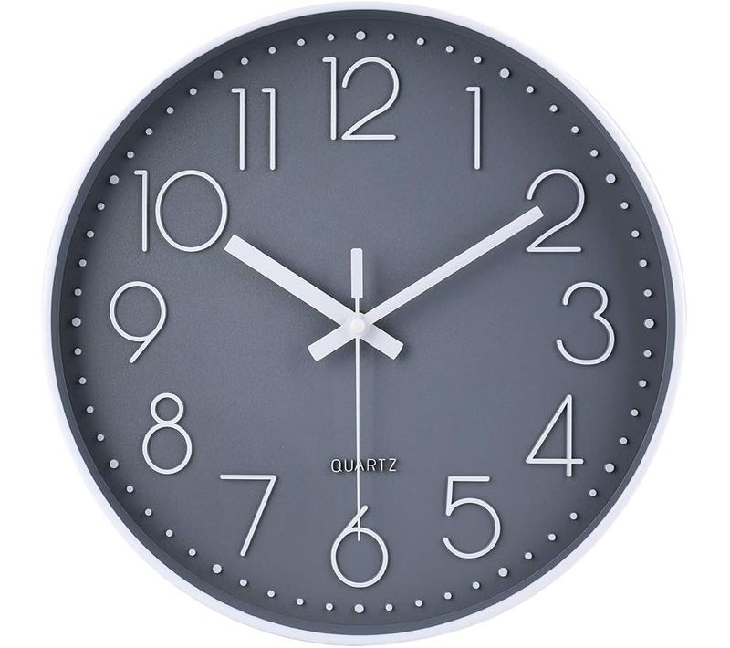 Horloge Murale à Quartz Silencieuse Et Moderne De 30,5 Cm