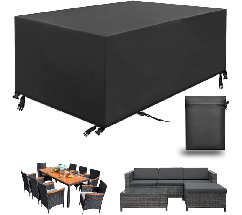 Housse de protection pour salon de jardin, housse de table rectangulaire, (180 * 120 * 74 cm)