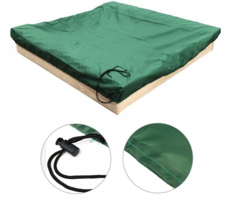 Bâche De Protection De Bac à Sable En Tissu Oxford Housse De Protection 180x180x20cm