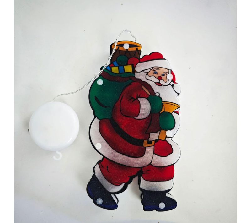 Guirlandes Lumineuses De Noël à Ventouses, LED Pour Décoration De Fenêtre, Porte, Sapin De