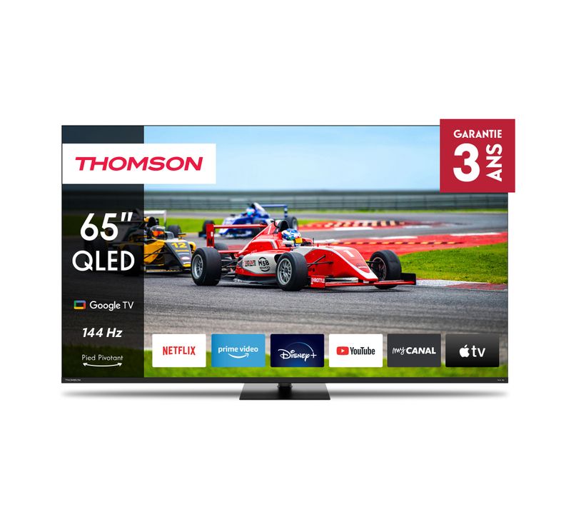 Téléviseur Qled 65" (165 Cm) 4k Uhd Google TV Pro