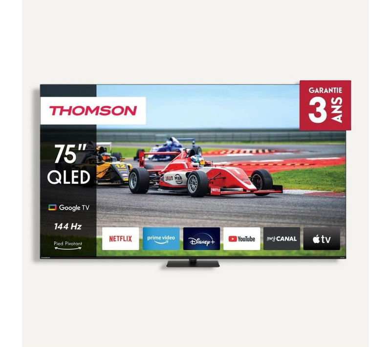Téléviseur Qled 75” (195 Cm)  4k Uhd Google TV Pro -65qg7c04-