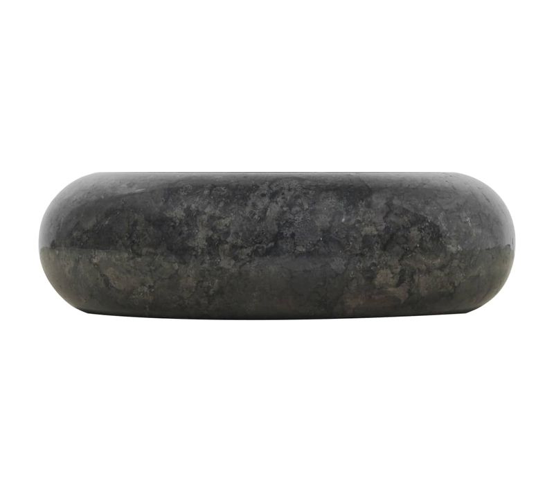 Lavabo - Vasque à Poser 40 X 12 Cm Marbre Noir