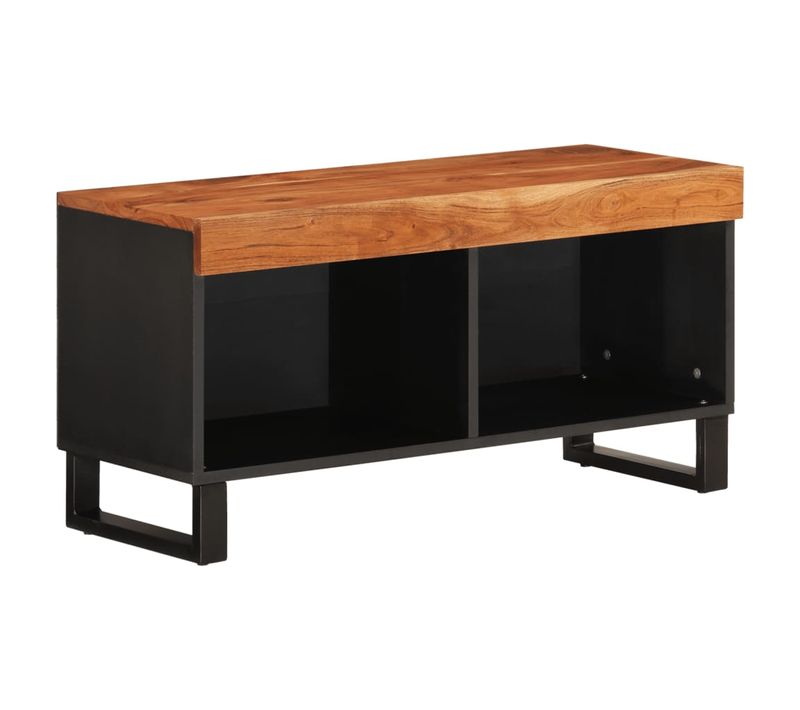 Meuble TV - Banc TV - Meuble De Rangement Pour Salon 85x33x43,5 Cm Bois D'acacia Massif