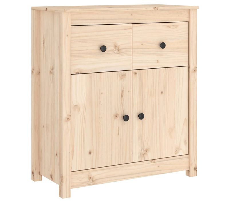 Buffet - Bahut - Meuble De Rangement 70x35x80 Cm Nois Massif De Pin